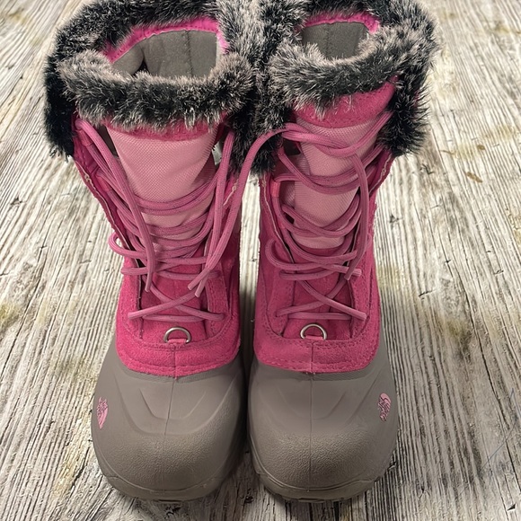 North Face snow boot Pink size 2 girls - Picture 5 of 10